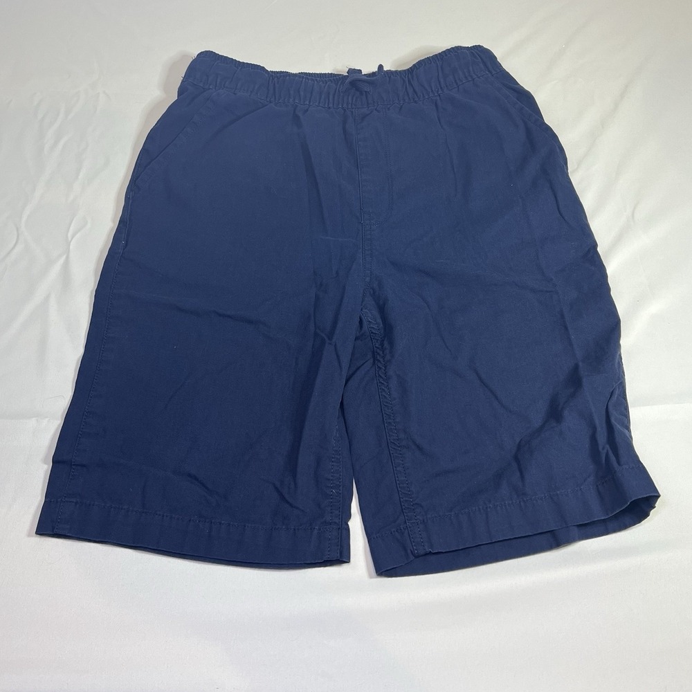 CHILDREN'S PLACE BOYS SIZE 14 BLUE CARGO UNIFORM SHORTS TCP ADJUSTABLE WAIST